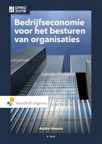 Bedrijfseconomie voor het besturen van organisaties  