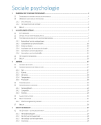 Samenvatting sociale psychologie
