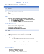 Samenvatting professionele identiteitsontwikkeling 1 ( deel deontologie)