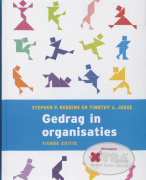 Gedrag in organisaties  Samenvatting 