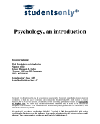 Psychology Samenvatting 