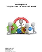 Kernprocessen van functioneel beheer I Cijfer 8 I Met beoordeling