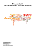 Functioneel beheer en informatievoorziening I Cijfer 6,5 I Met beoordeling