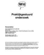 Praktijkgestuurd onderzoek Samenvatting