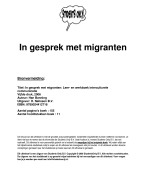 In gesprek met migranten Samenvatting 