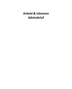 Adviesbrief Arbeid en Inkomen 