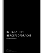 Integratieve beroepsopdracht, het juridisch perspectief (cijfer: 6)