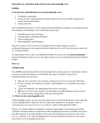 Samenvatting Basismodel voor methodisch hulpverlenen in het maatschappelijk werk