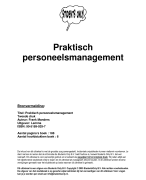 Praktisch personeels management Samenvatting 