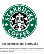 Vestigingsbeleid Starbucks