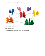 leereenheid 19: sociale systemen 2