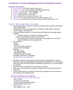 Summary Revenue management module design (Stenden)