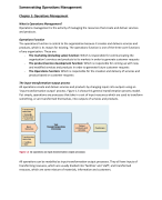 Summary Operations Management module Design, slack (Stenden)