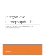 Integratieve beroepsopdracht, het juridisch proces (cijfer: 8,1)