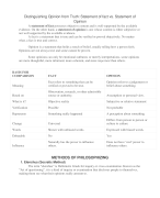 Introduction to the Philosophy of Human Person -methods-of-philosophizing/ Statement of fact vs. Statement of Opinion