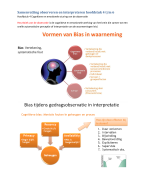 Samenvatting Observeren en interpreteren 
