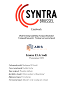 EINDWERK VASTGOEDMAKELAAR 3 Syntra !!