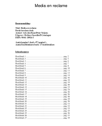 Media en reclame Samenvatting 