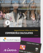 Commerciële calculaties 2 Samenvatting