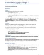 samenvatting ONTWIKKELINGSPSYCHOLOGIE
