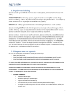 samenvatting AGRESSIE