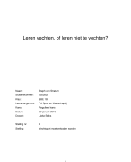 PA Sport & Maatschappij - Beroepsproduct beschouwing