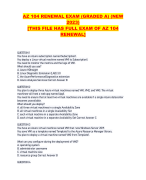 AZ 104 RENEWAL EXAM (GRADED A) (NEW  2023) [THIS FILE HAS FULL EXAM OF AZ 104  RENEWAL]