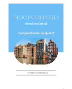 Grond en Opstal Hoorcolleges Vastgoedkunde leerjaar 2 