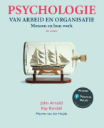 Samenvatting Psychologie van arbeid en organisatie - mensen en hun werk - John Arnold, Ray Randall
