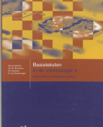 Basisteksten in de criminologie 3 Samenvatting 