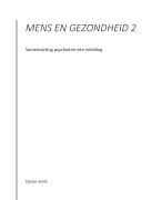 Samenvatting Mens en Gezondheid 2 