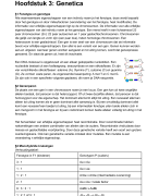 Samenvatting Thema 3 Genetica - Biologie voor jou 4 VWO
