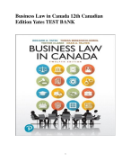 Business Law in Canada 12th Canadian 