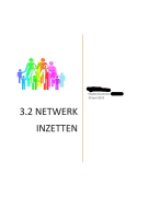 Opdracht module 3, CHE, AD Social Work. Netwerk inzetten 