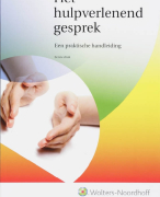 Het hulpverlenend gesprek Samenvatting 