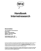 Handboek Internetresearch Samenvatting 