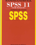 Basishandboek SPSS 11 Samenvatting 