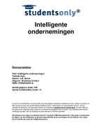 Intelligente ondernemingen Samenvatting 