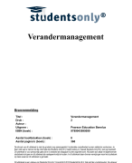 Verandermanagement Samenvatting 