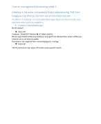 Notities Cost Accounting Week 4