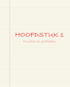 H1: Functies en grafieken VWO4 WISB (getal & ruimte, deel 1)