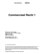 Commercieel recht Samenvatting 