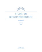 Studie en beroepenorientatie SBO (cijfer: 7,4)