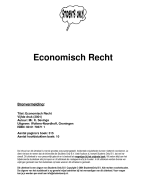 Economisch recht Samenvatting 