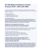 ATI RN Maternal Newborn Online  Practice 2019 - 2023 with NGN