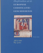 Hoofdstukken uit de Europese Codificatiegeschiedenis Samenvatting 
