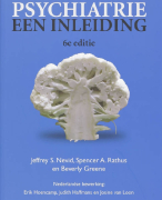 Psychiatrie, een inleiding Samenvatting 