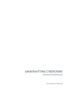 Samenvatting Cybercrime (Master Criminologie)