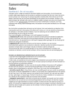 Samenvatting sales