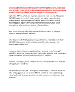 VIRGINIA COMMERCIAL PESTICIDE APPLICATION CORE EXAM LATEST 2023-2024 ACTUAL EXAM ALL 80 QUESTIONS AND CORRECT DETAILED ANSWERS WITH RATIONALES (VERIFIED ANSWERS) |ALREADY GRADED A+